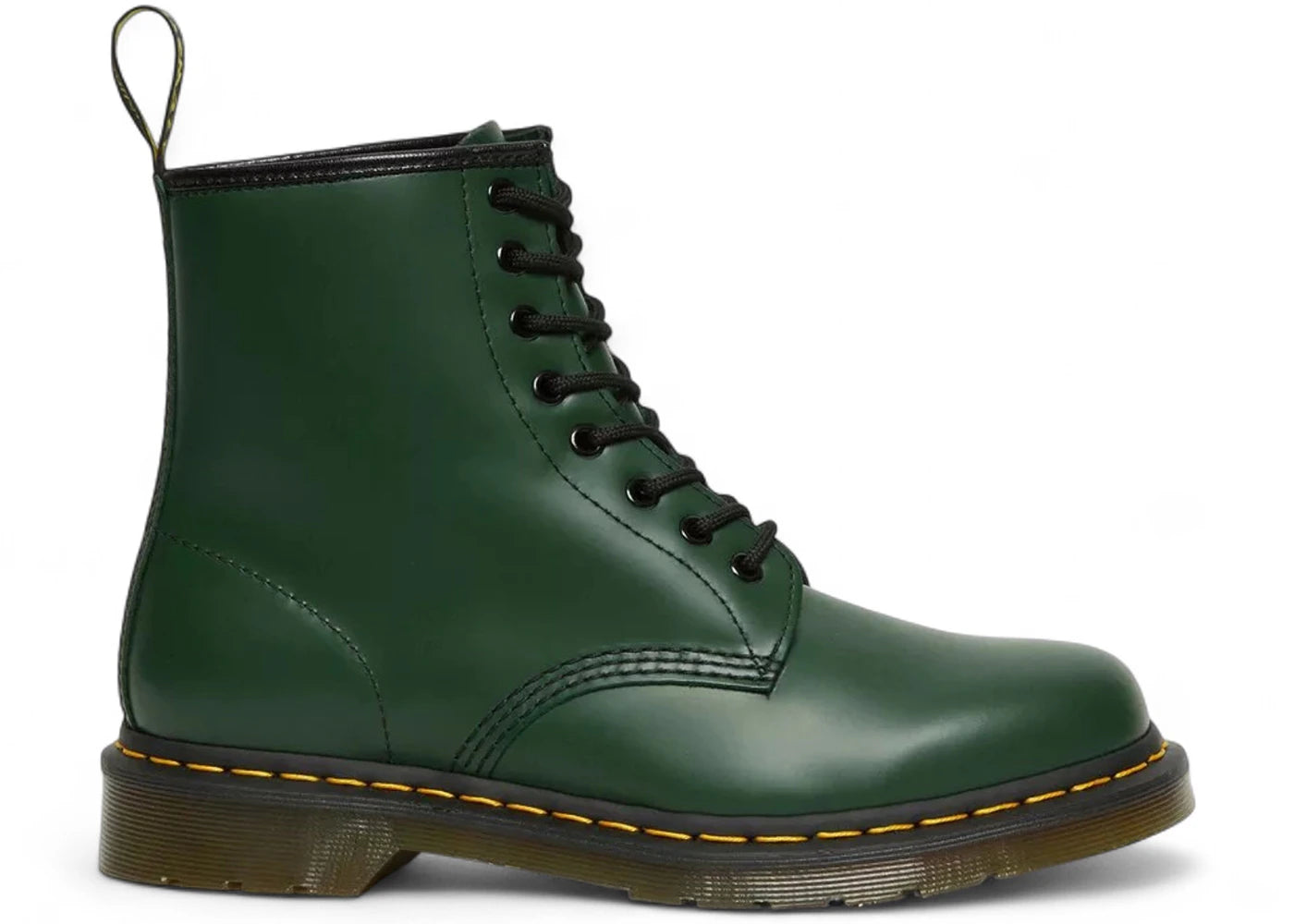 Dr. Martens 1460 Schnürstiefel aus Glattleder, Grün