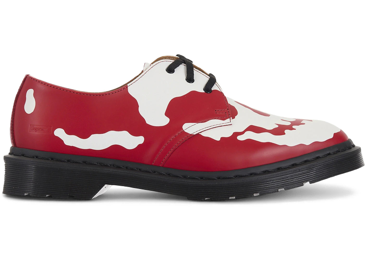 Dr. Martens 1461 3-Eye Shoe Supreme Skull Red White