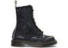 Dr. Martens 1490 Boots OFF-WHITE Denim Washed Black
