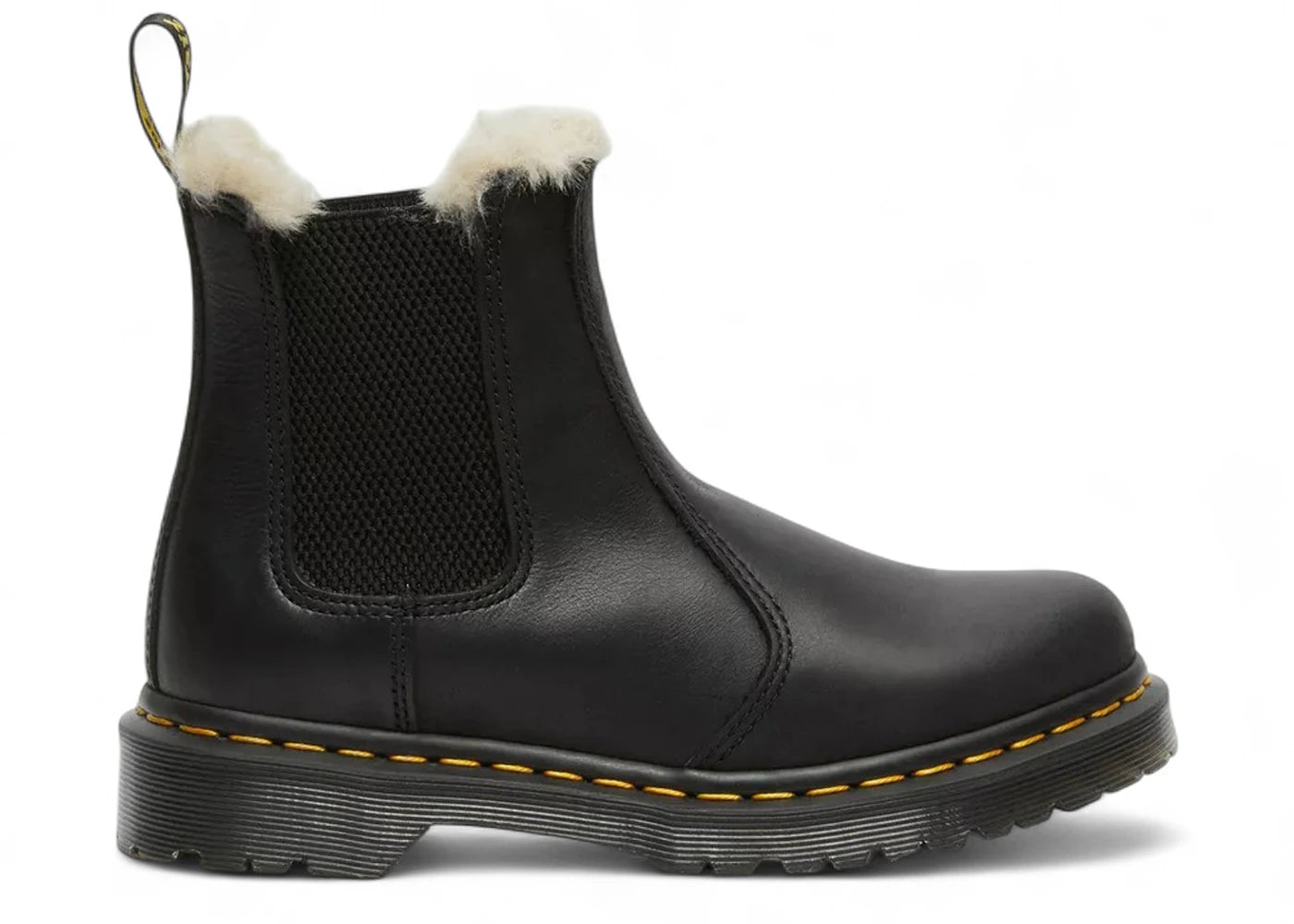 Dr. Martens 2976 Leonore Wyoming Chelsea Boots doublées fausse fourrure noir
