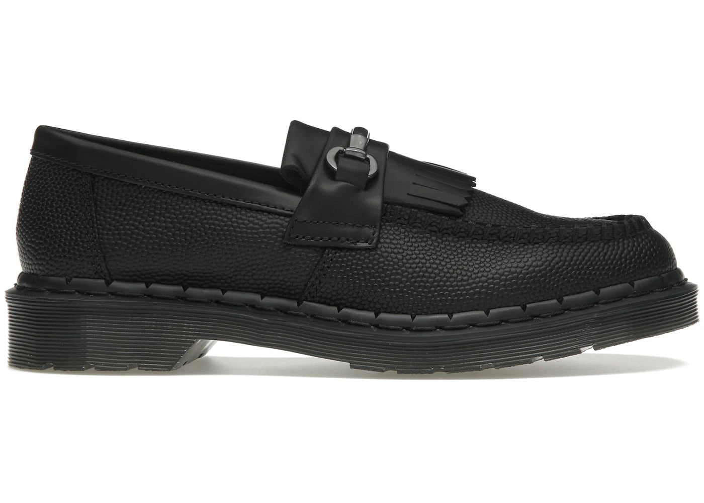 Dr. Martens Adrian Snaffle Loafer en cuir grainé noir