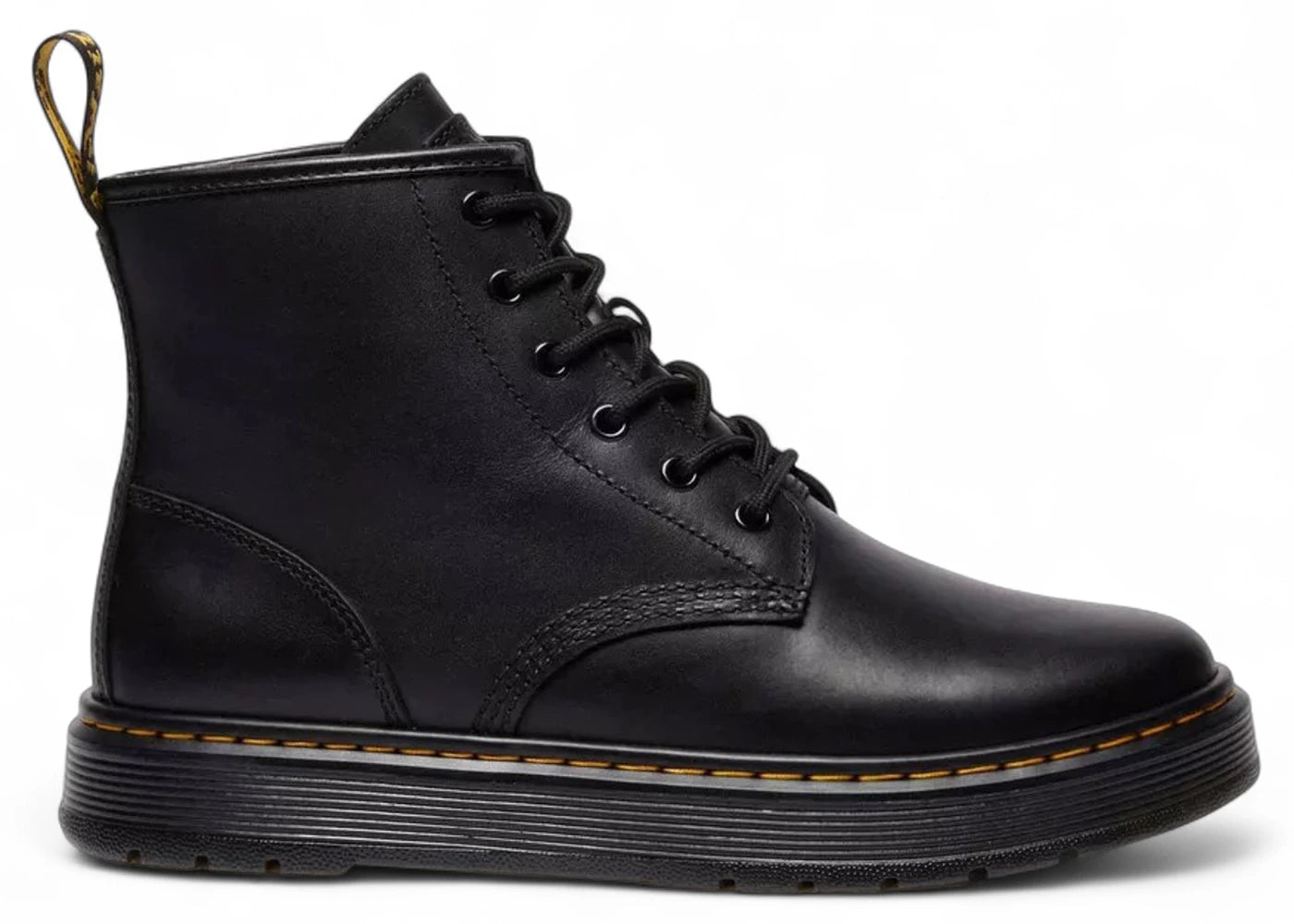 Dr. Martens Brookline Lusso Leder-Chukka-Stiefel, Schwarz