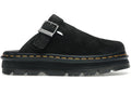 Dr. Martens Zebzag Suede Slingback Mule à plateforme Noir