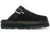 Dr. Martens Zebzag Suede Slingback Mule à plateforme Noir