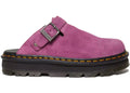 Dr. Martens Zebzag Wildleder-Slingback-Plateau-Pantolette, gedecktes Lila