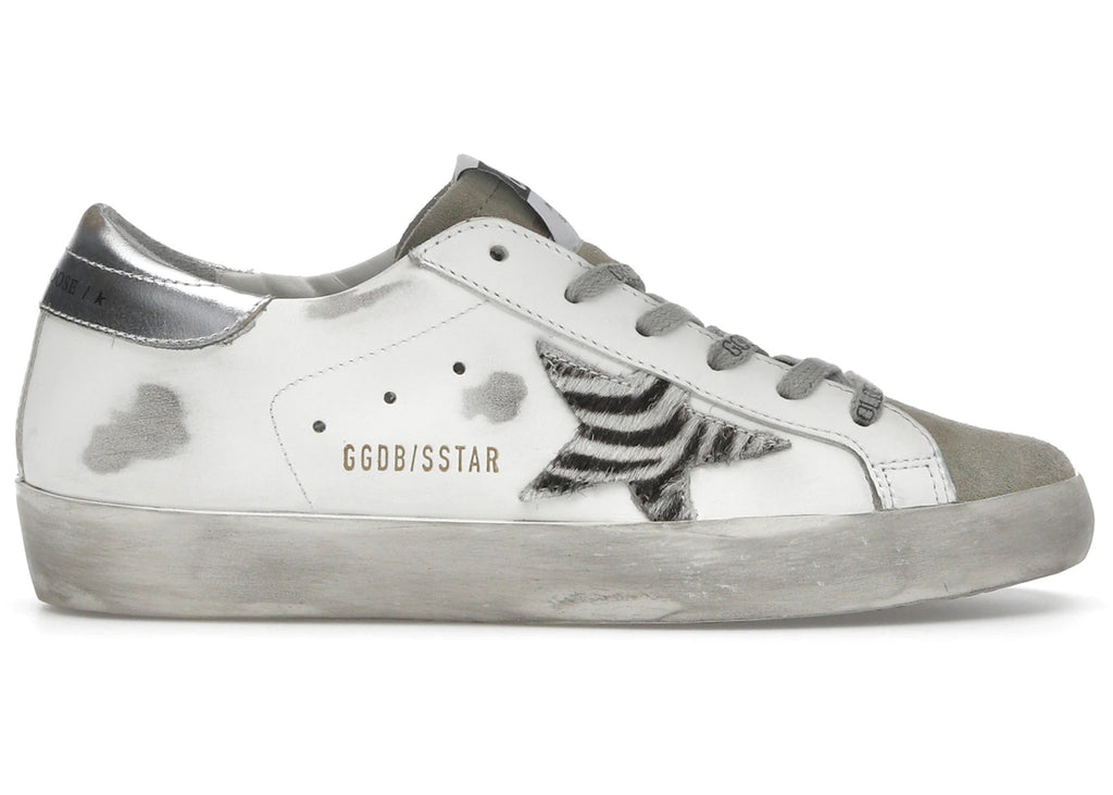 Golden Goose Super-Star Zebra Print Pony Skin Star
