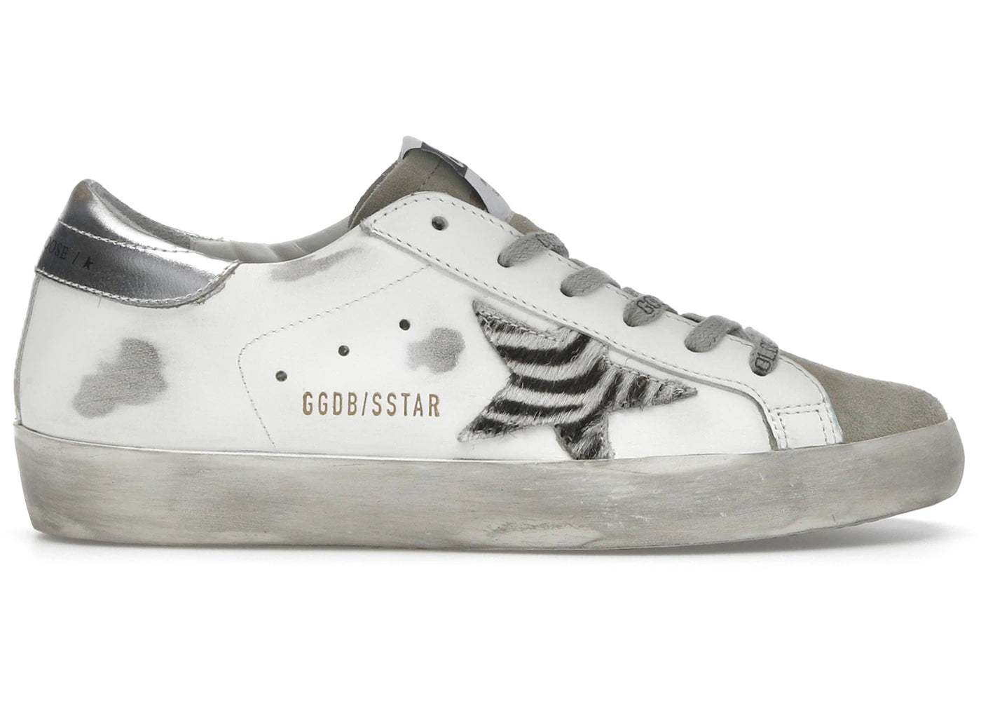 Golden Goose Super-Star Zebra Print Pony Skin Star