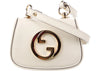 Gucci Blondie Geldbörse mit weißem Lederriemen