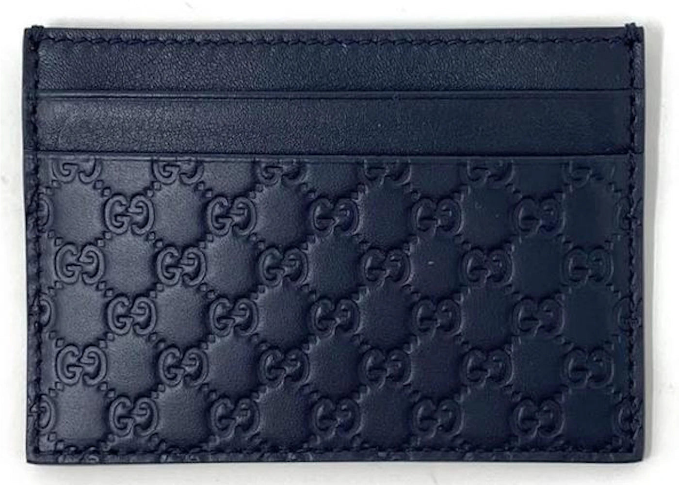 Gucci Kartenetui Microguccissima Marineblau