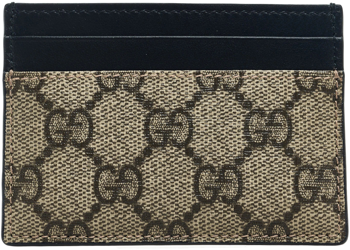 Gucci Kartenetui Supreme Beige/Schwarz