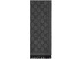 Gucci GG Jacquard-Strickschal, Grau