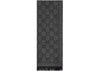Gucci GG Jacquard-Strickschal, Grau
