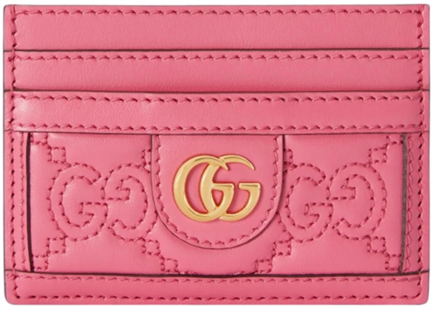 Gucci GG Matelassé Kartenetui Rosa