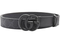 Gucci GG Supreme Black Buckle Belt Black