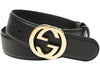 Gucci Interlocking G Belt Light Gold-tone Black