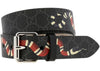 Gucci Kingsnake Print Belt Black/Red