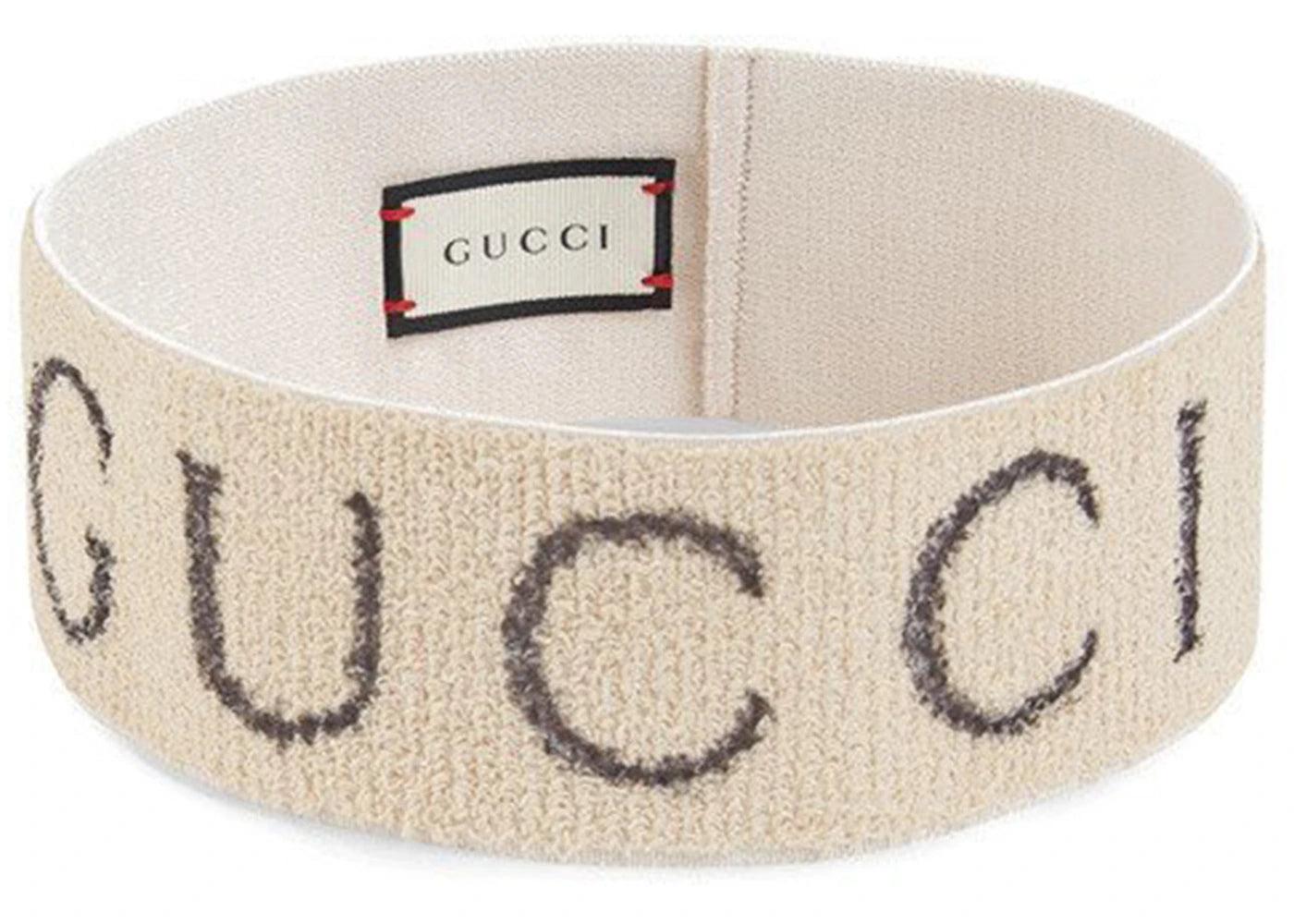 Gucci Logo-Stirnband Weiß