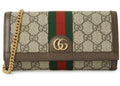 Gucci Ophidia Chain Long Wallet Beige