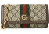 Gucci Ophidia Chain Long Wallet Beige