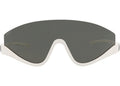 Gucci Shield-Frame Injection Sunglasses White White Grey