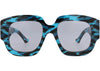 Gucci Sonnenbrille mit quadratischem Rahmen aus recyceltem Acetat, Schwarz, Schwarzviolett
