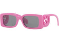 Gucci Damen-Sonnenbrille, rechteckig, rosa