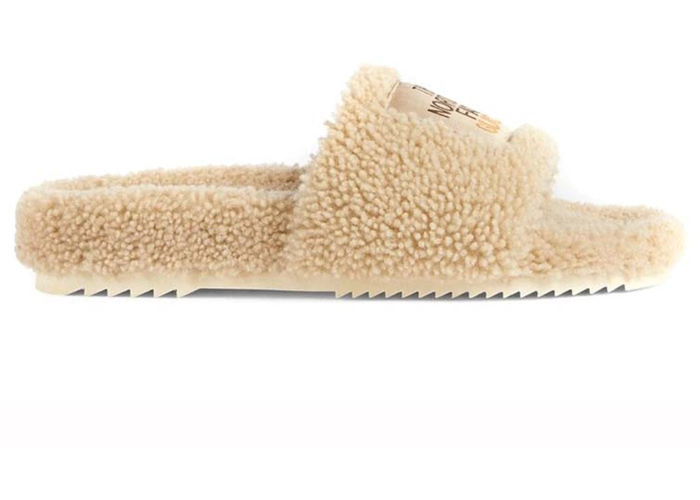 Gucci x The North Face Merino Wool Slides Beige