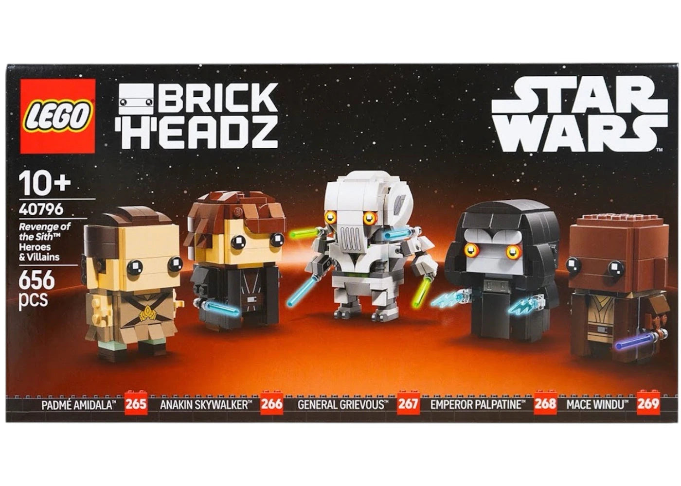 LEGO Brick Headz Rache der Sith Helden & Schurken Set 40796