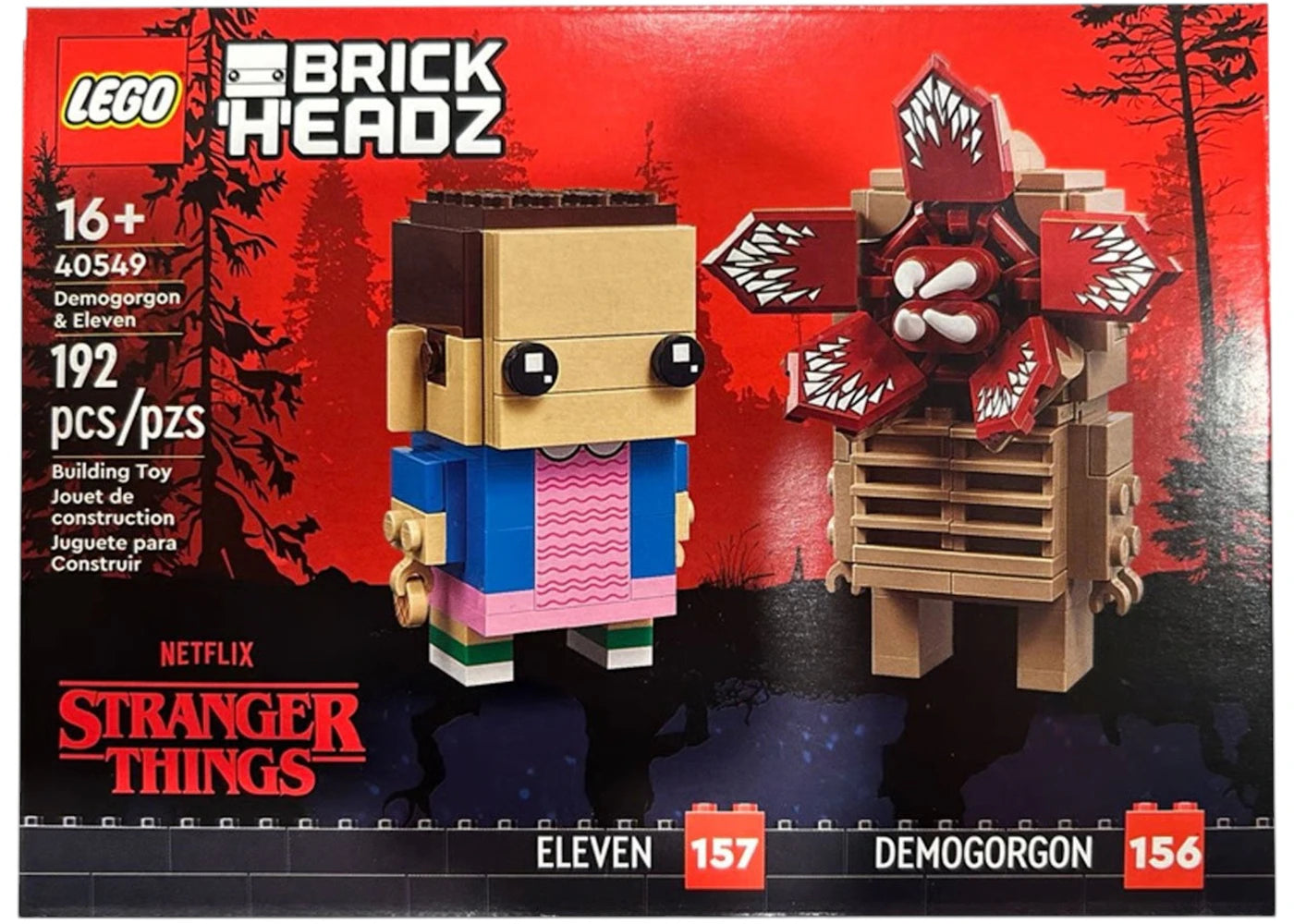 LEGO Brick Headz Stranger Things L'ensemble Demogorgon et Eleven 40549