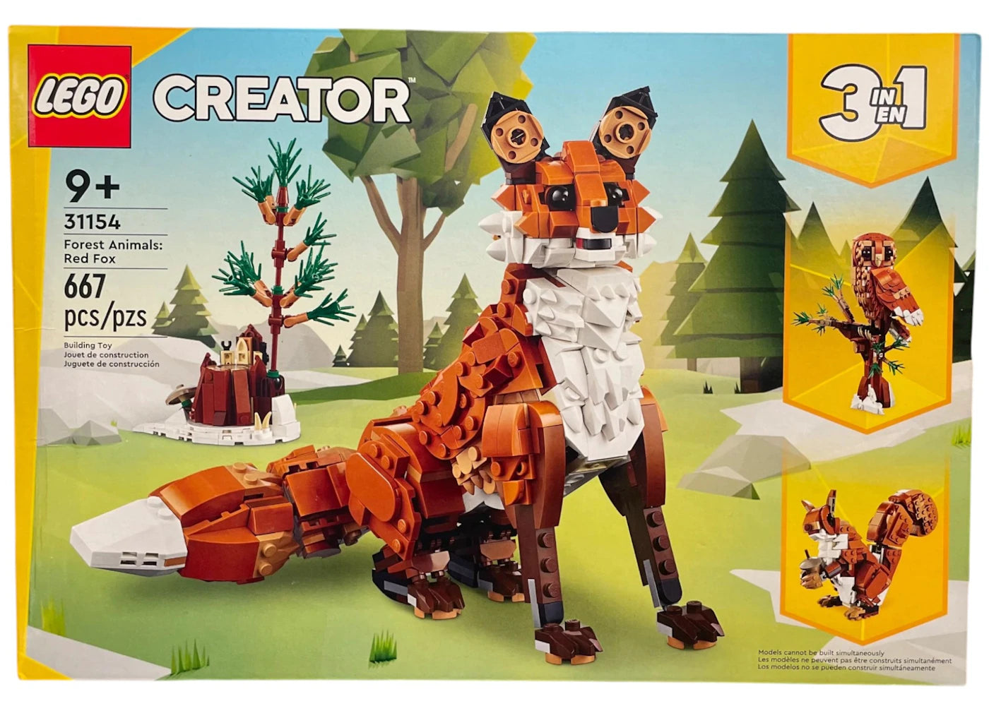 LEGO Creator Les animaux de la forêt : Le renard roux Set 31154