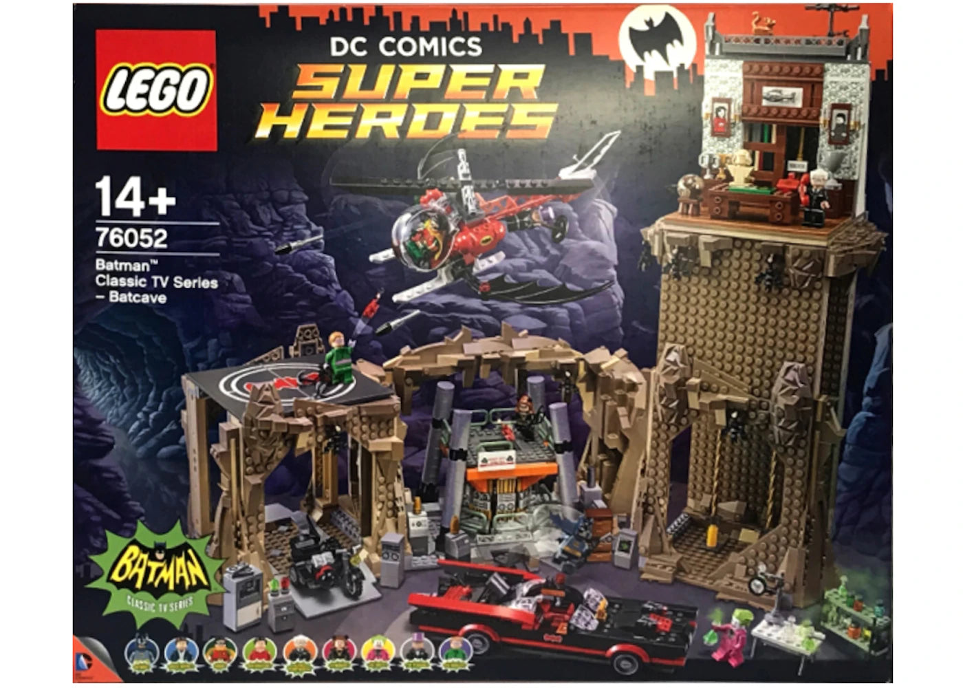 LEGO DC Comics Super Heroes Batman Klassische TV-Serie Batcave Set 76052