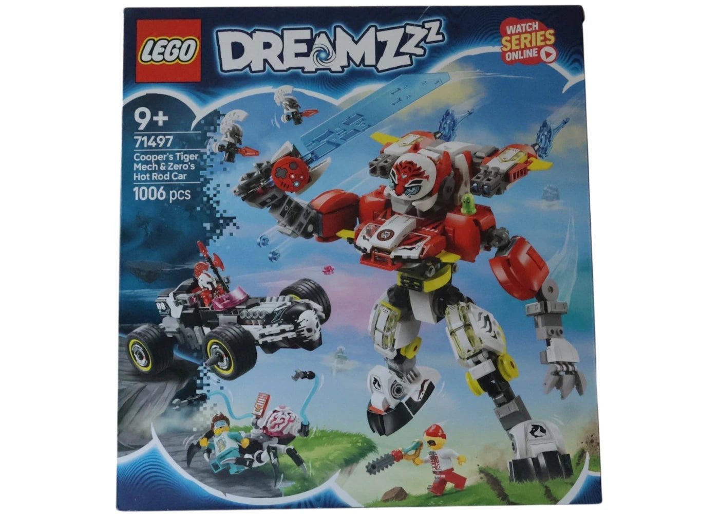 LEGO DREAMZzz Le robot tigre de Cooper et la voiture de course de Z-Blob 71497