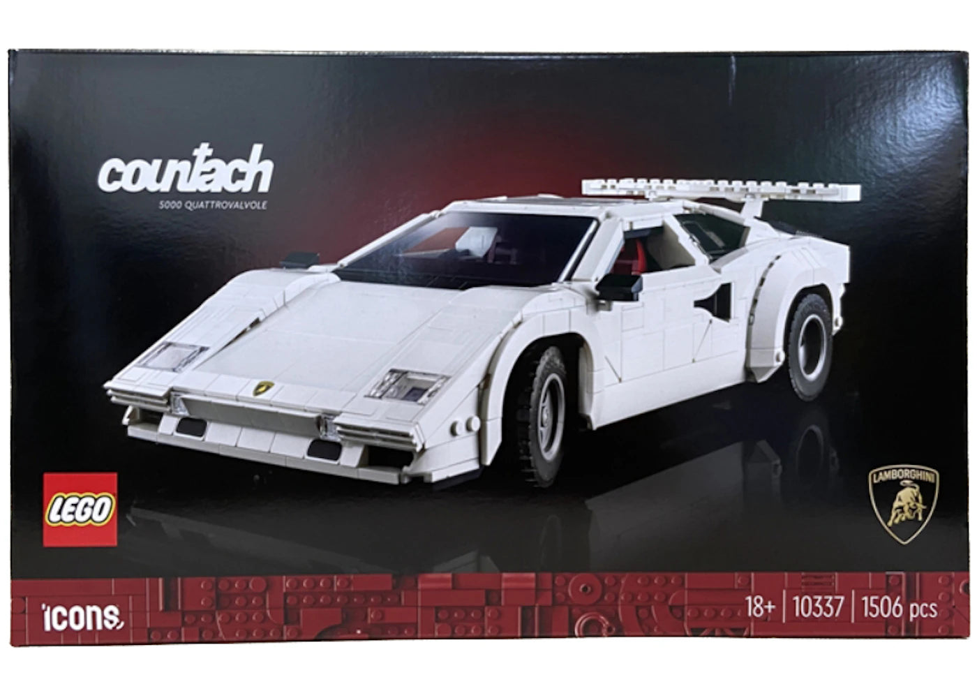 LEGO Icônes Lamborghini Countach 5000 Quattrovalvole Set 10337