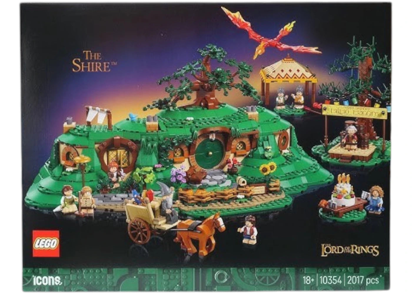 LEGO Icons Herr der Ringe Das Auenland Set 10354