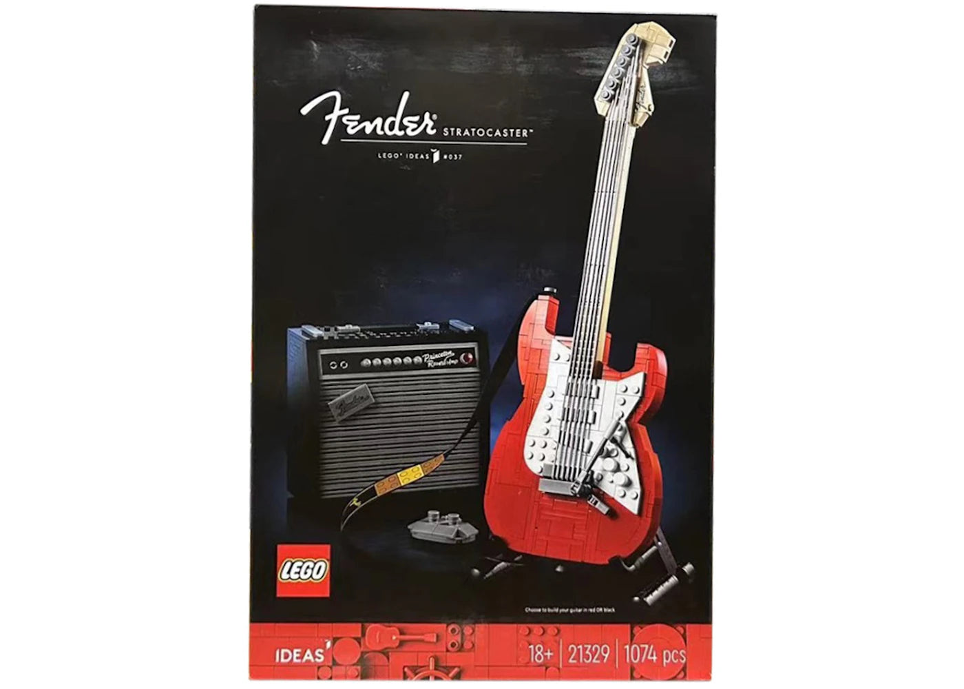 LEGO Ideas Fender Stratocaster Set 21329 Rot/Schwarz