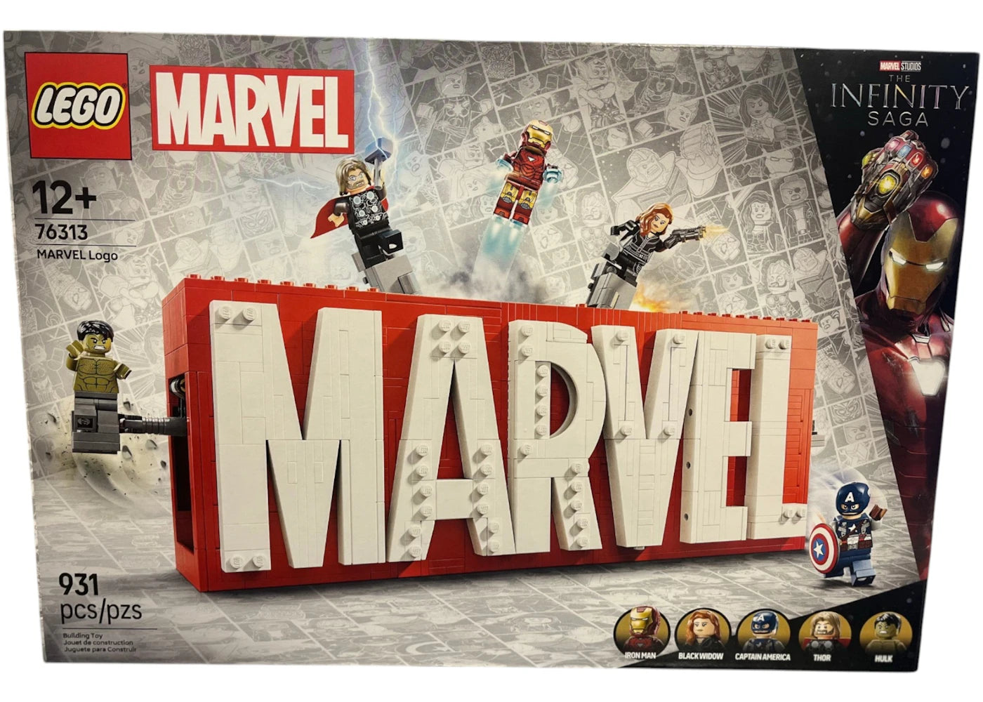 LEGO Marvel Logo et figurines MARVEL - Ensemble 76313