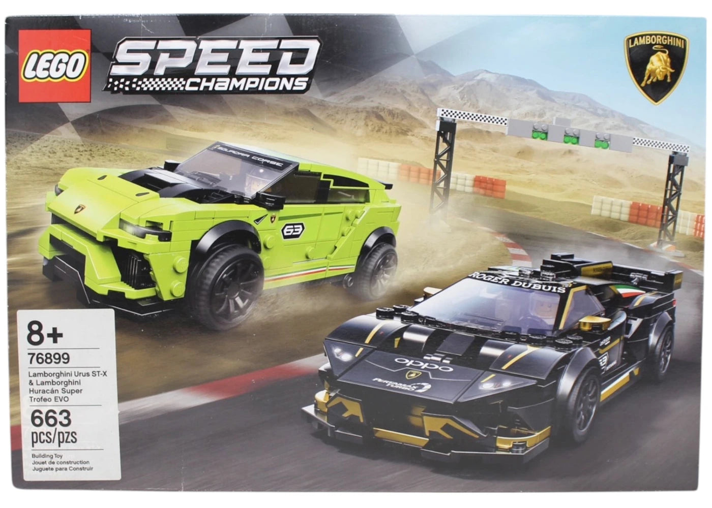 LEGO Speed ​​Champions Lamborghini Urus ST-X & Lamborghini Huracán Super Trofeo EVO Set 76899
