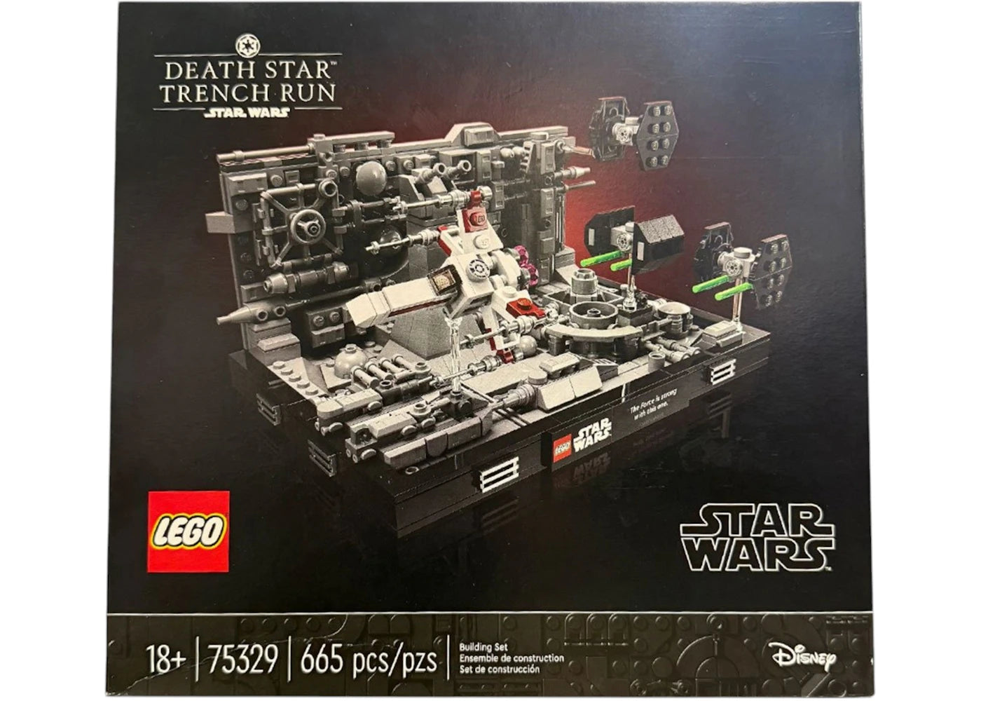 LEGO Star Wars Diorama de la course dans les tranchées de l'Étoile de la Mort Set 75329