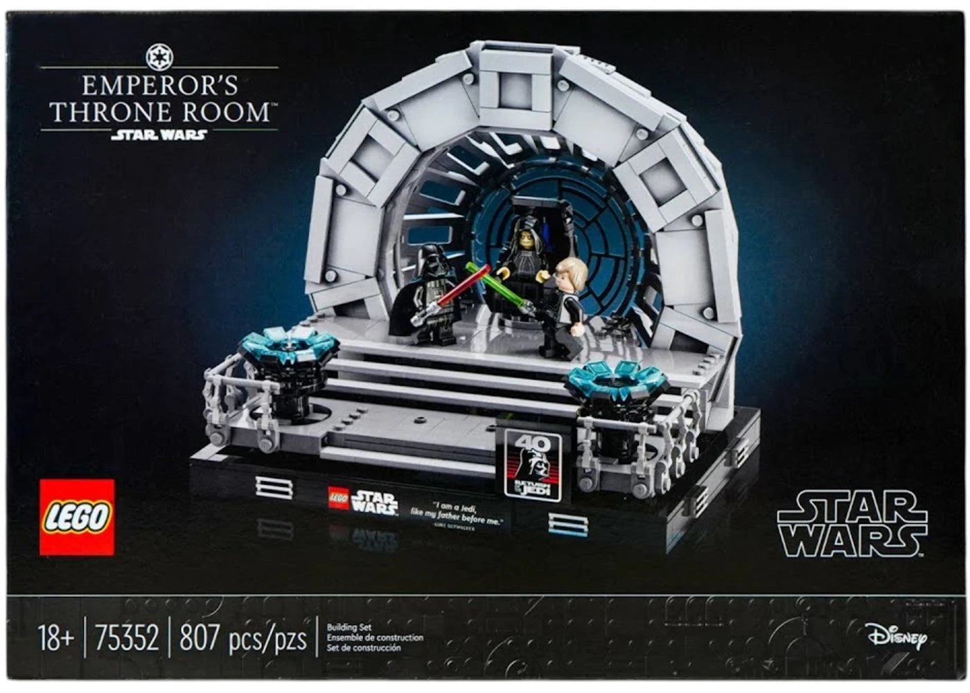 LEGO Star Wars La salle du trône de l'Empereur Set 75352