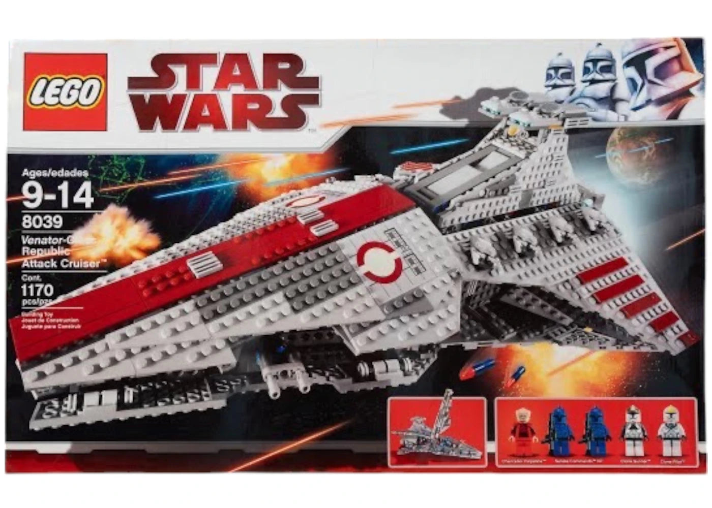 LEGO Star Wars Croiseur d'attaque de la République de classe Venator Set 8039