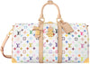 Louis Vuitton x Takashi Murakami Keepall Bandouliere 45 White Multicolored