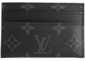 Louis Vuitton Kartenetui Porte Cartes Doppelmonogramm Eclipse Schwarz/Grau