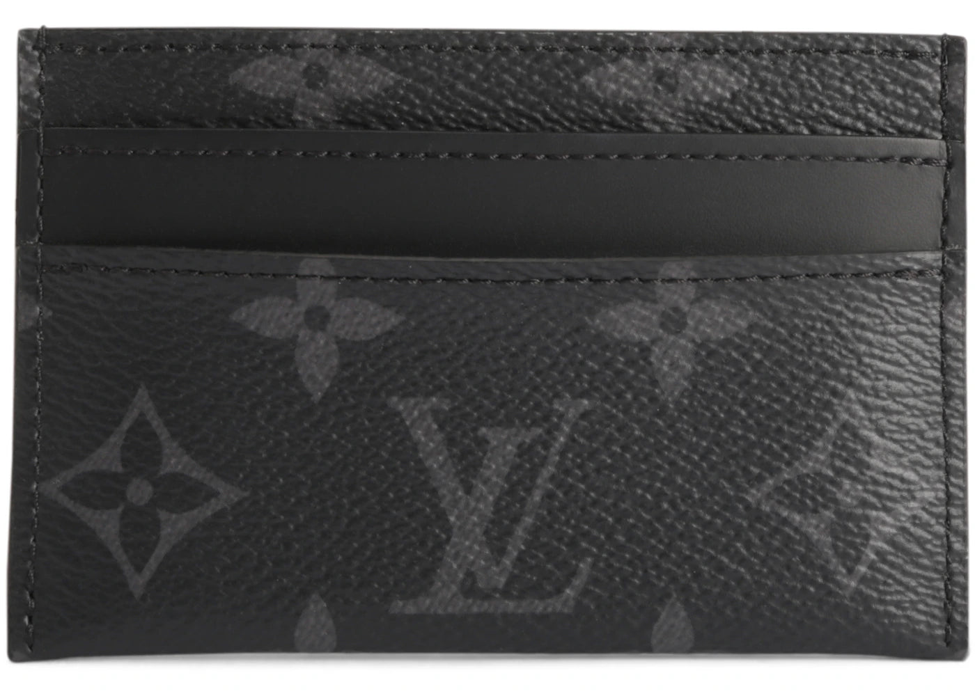 Louis Vuitton Kartenetui Porte Cartes Doppelmonogramm Eclipse Schwarz/Grau