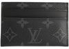 Louis Vuitton Kartenetui Porte Cartes Doppelmonogramm Eclipse Schwarz/Grau