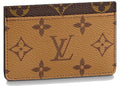 Louis Vuitton Kartenetui, Reverse Monogram Canvas, Braun