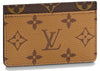 Louis Vuitton Kartenetui, Reverse Monogram Canvas, Braun