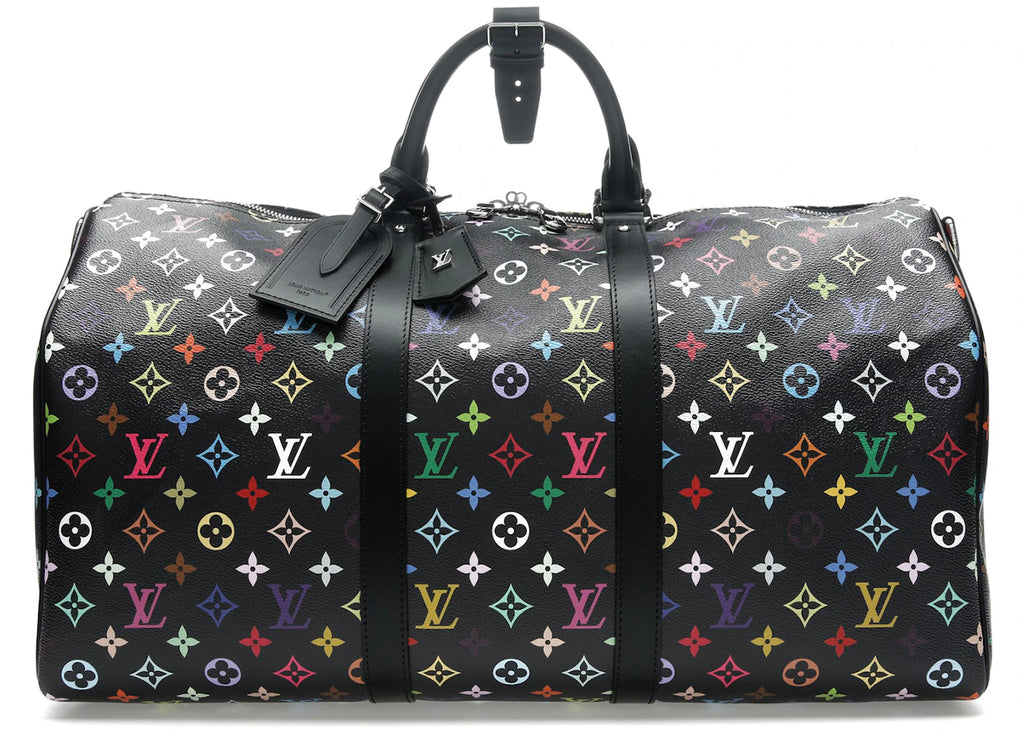 Louis Vuitton x Takashi Murakami Keepall Bandoulière 50 Noir Multicolore