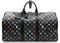 Louis Vuitton x Takashi Murakami Keepall Bandoulière 50 Noir Multicolore