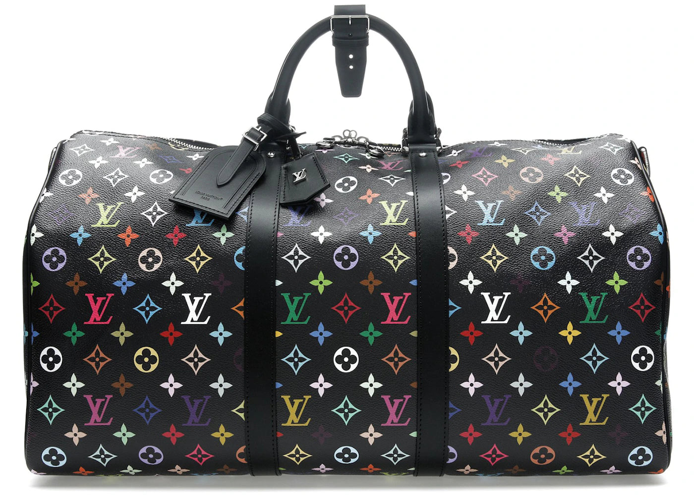 Louis Vuitton x Takashi Murakami Keepall Bandoulière 50 Noir Multicolore