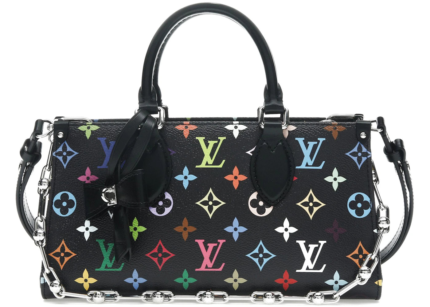Louis Vuitton x Takashi Murakami OnTheGo East West Chaîne Noir Multicolore